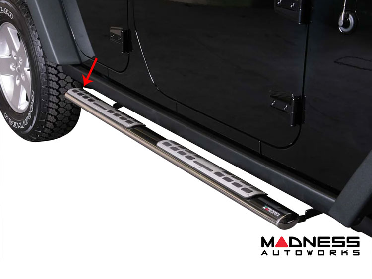 Jeep Wrangler JK Side Steps - Oval Running Boards - Chrome